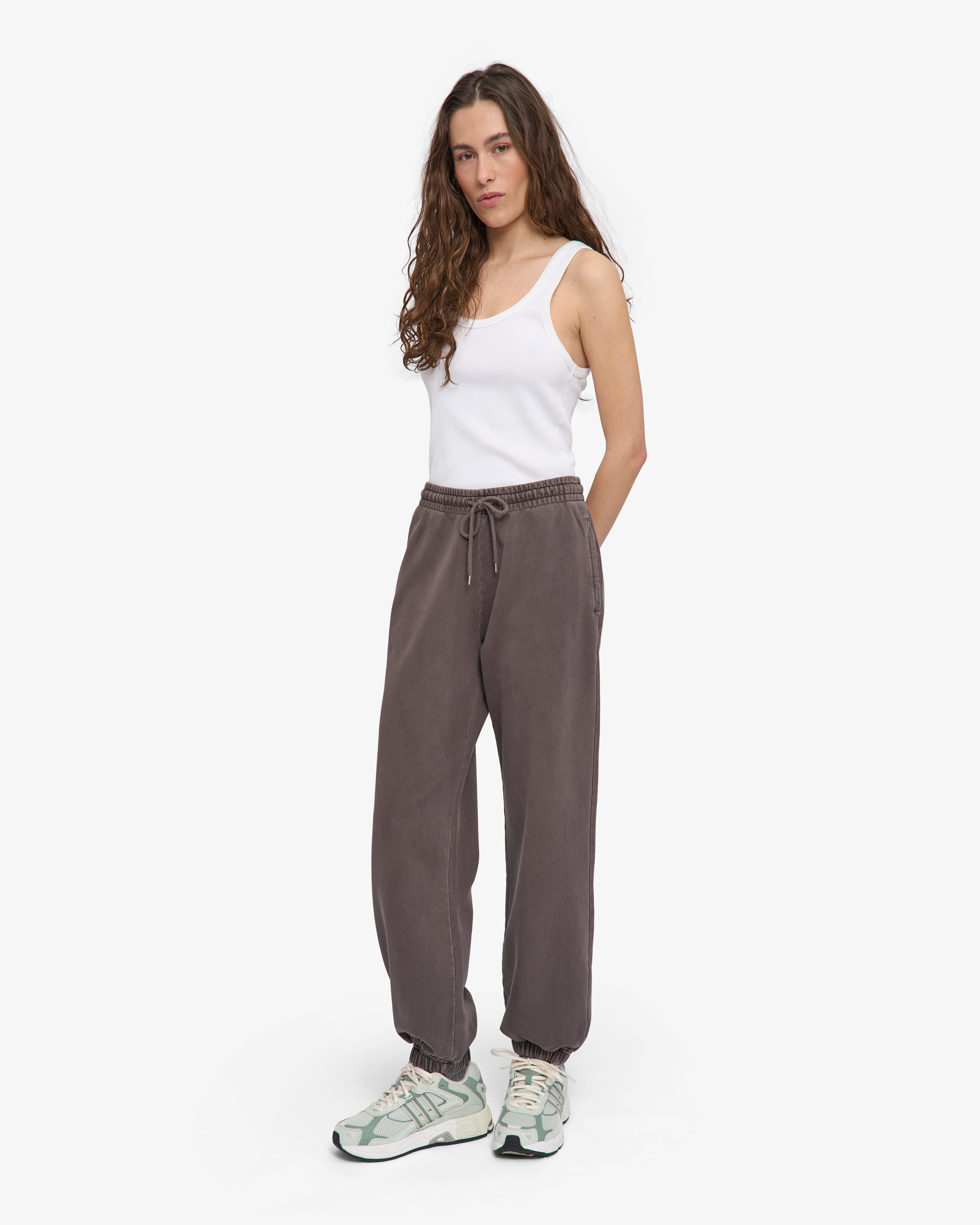 Organic Relaxed Sweatpants - Faded Mud