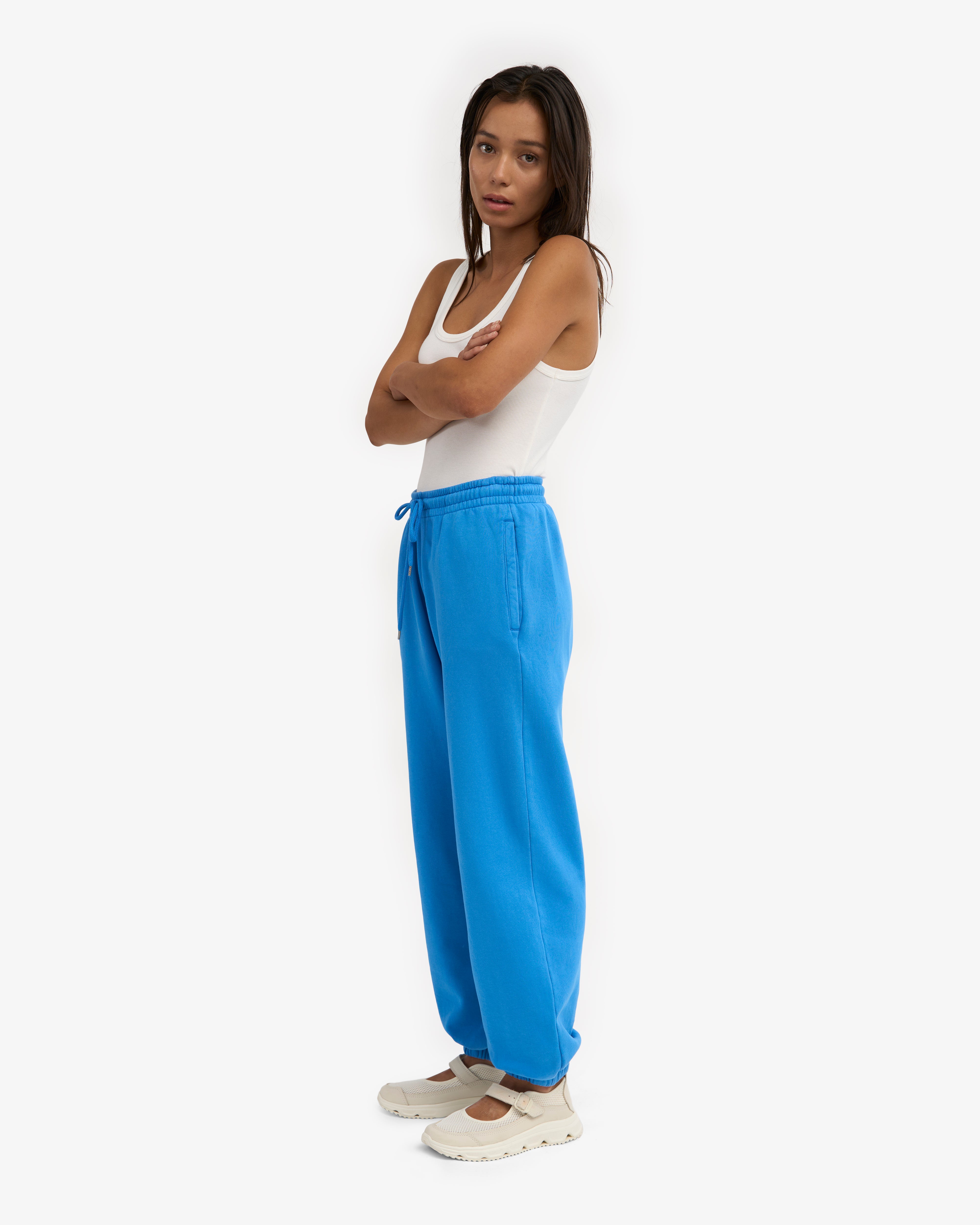 Organic Relaxed Sweatpants - Pacific Blue