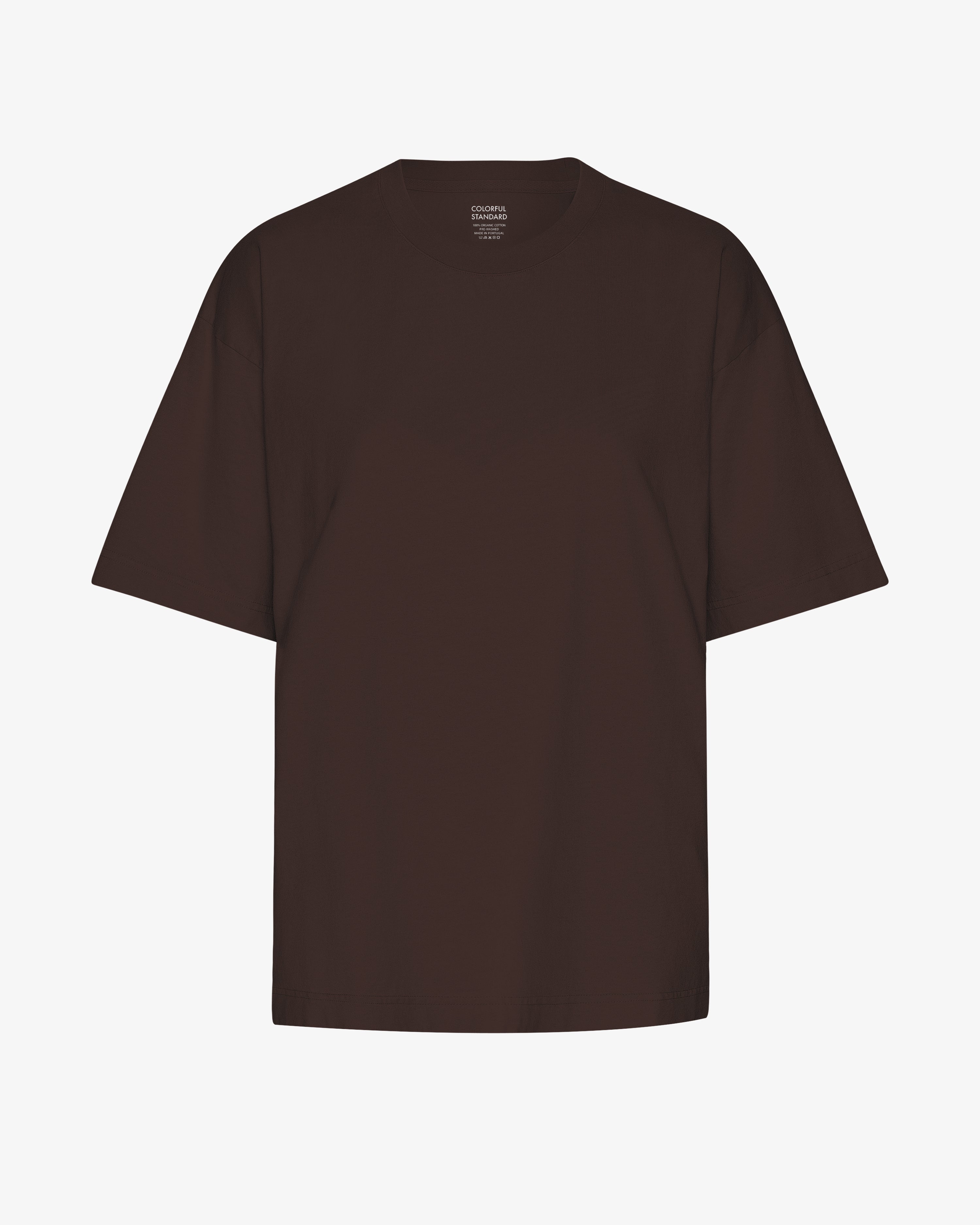 Oversized Organic T-Shirt - Coffee Brown