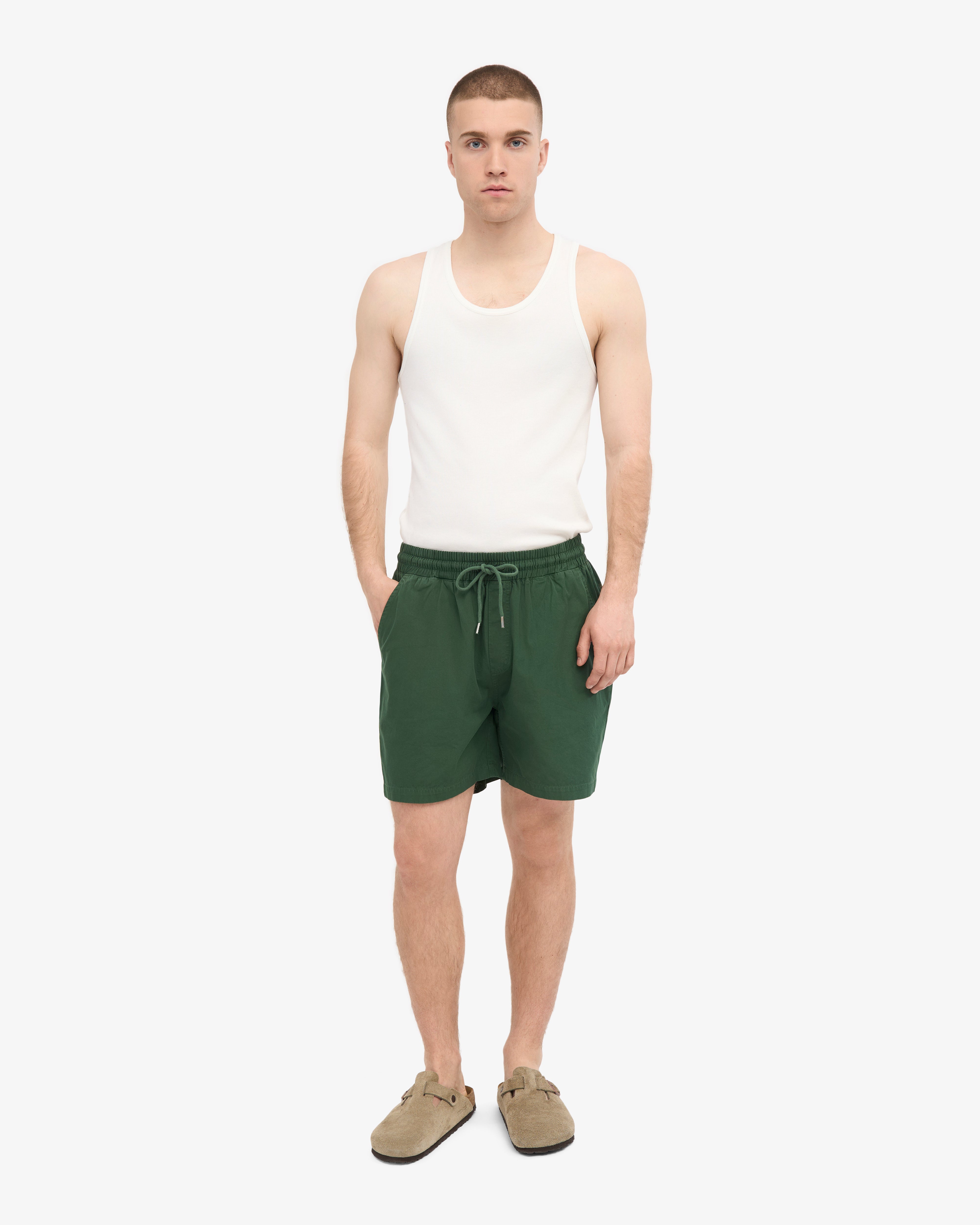 Organic Twill Shorts - Emerald Green