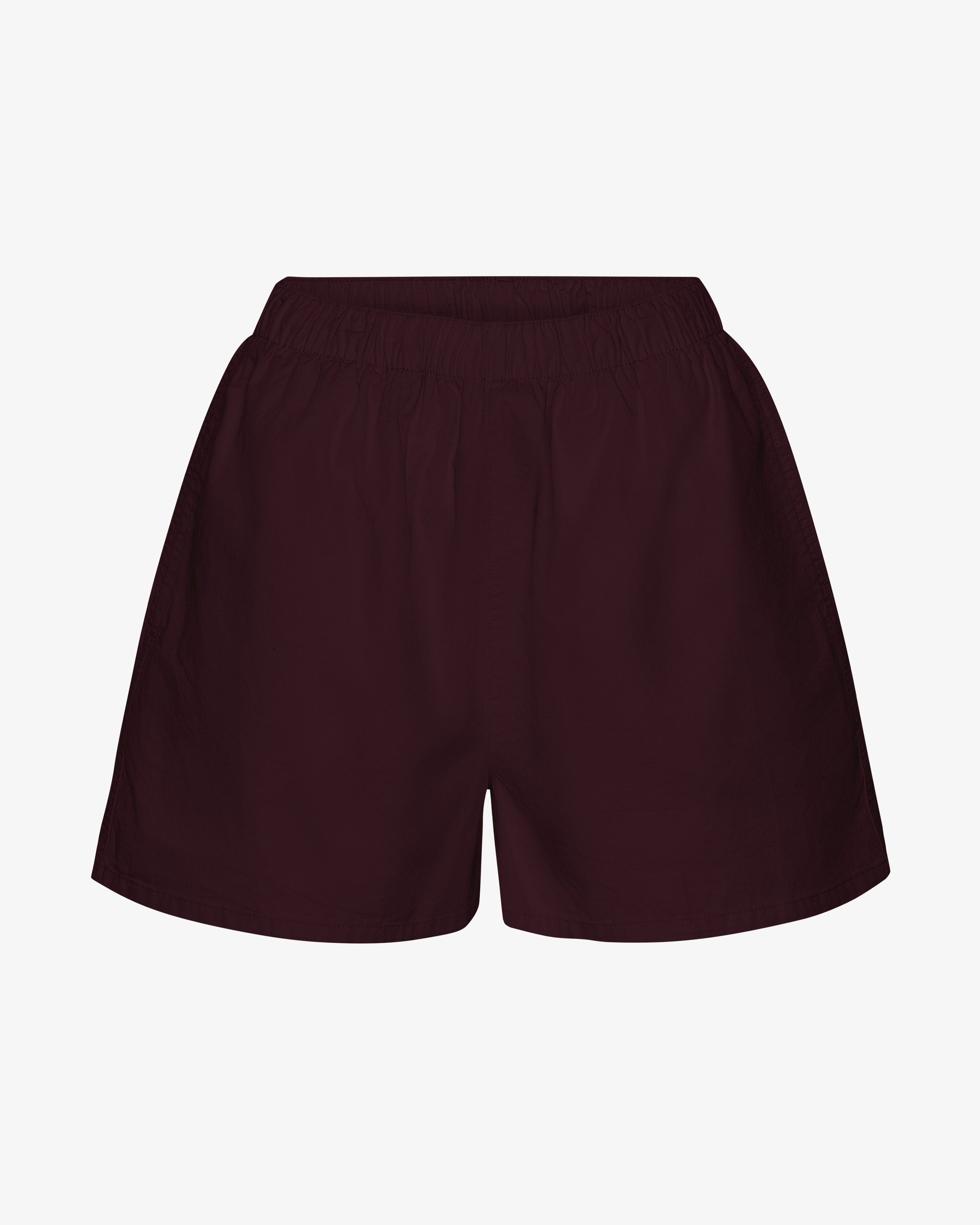 Women Organic Twill Shorts - Oxblood Red