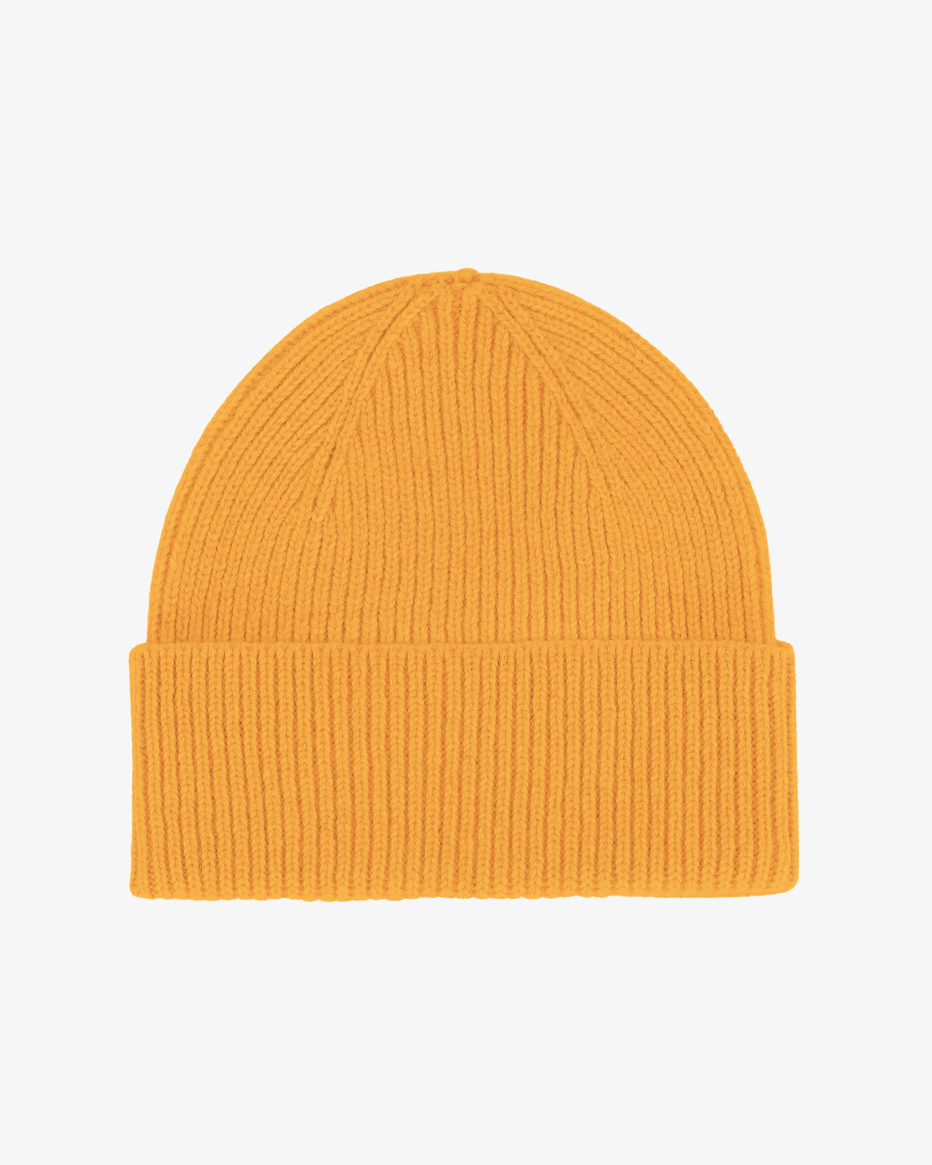 Merino Wool Beanie - Burned Yellow