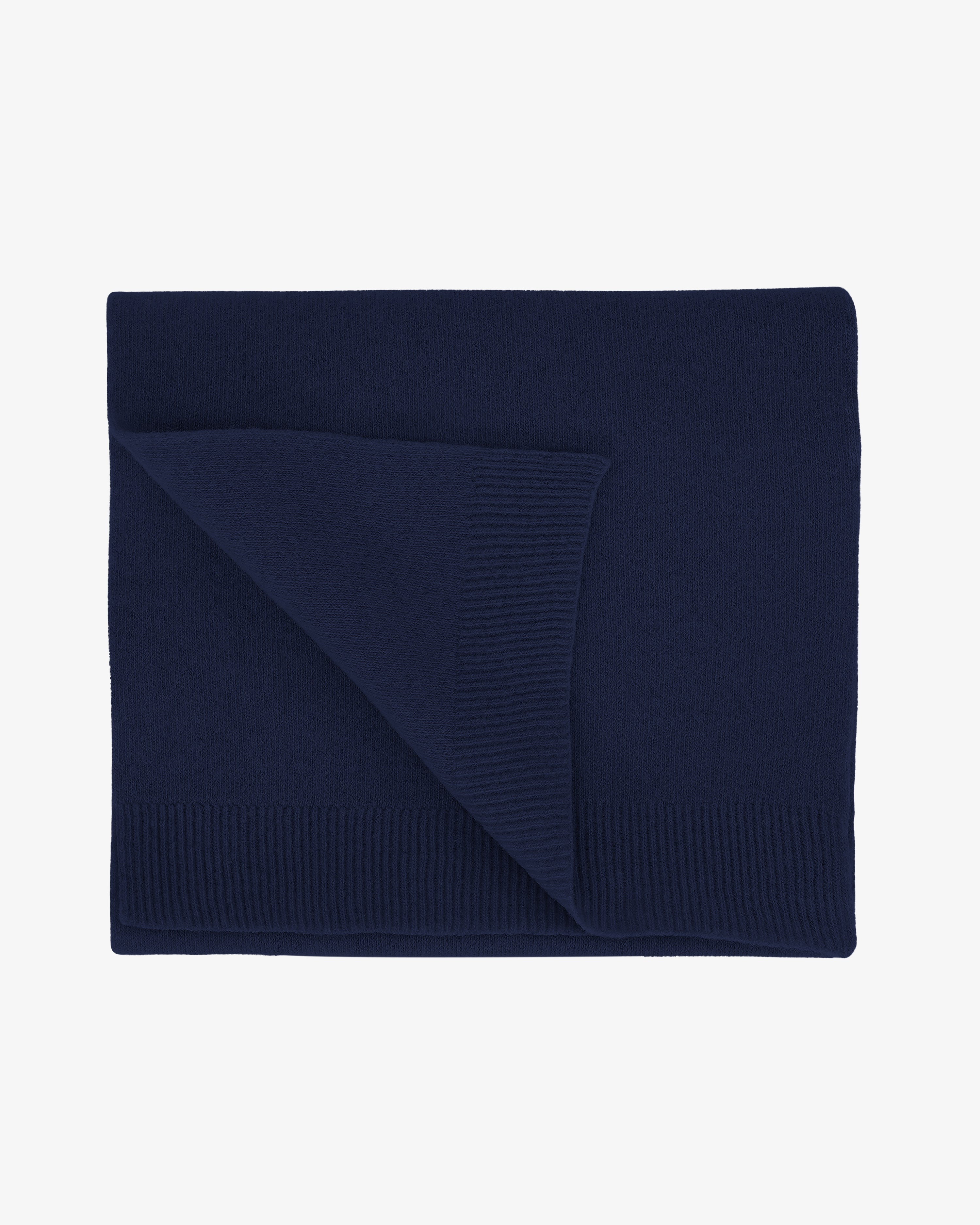 Merino Wool Scarf - Marine Blue