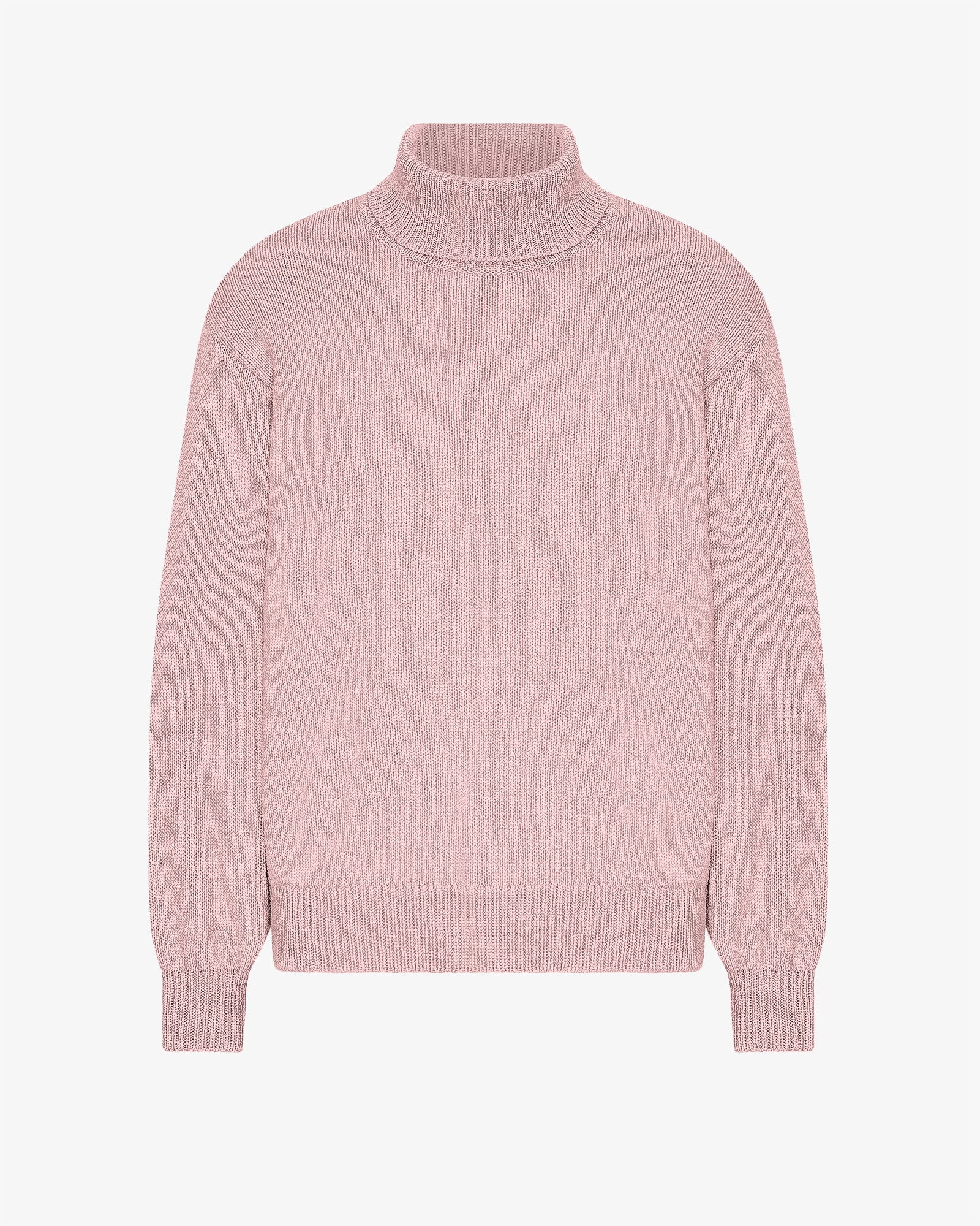 Merino Wool Turtleneck - Faded Pink