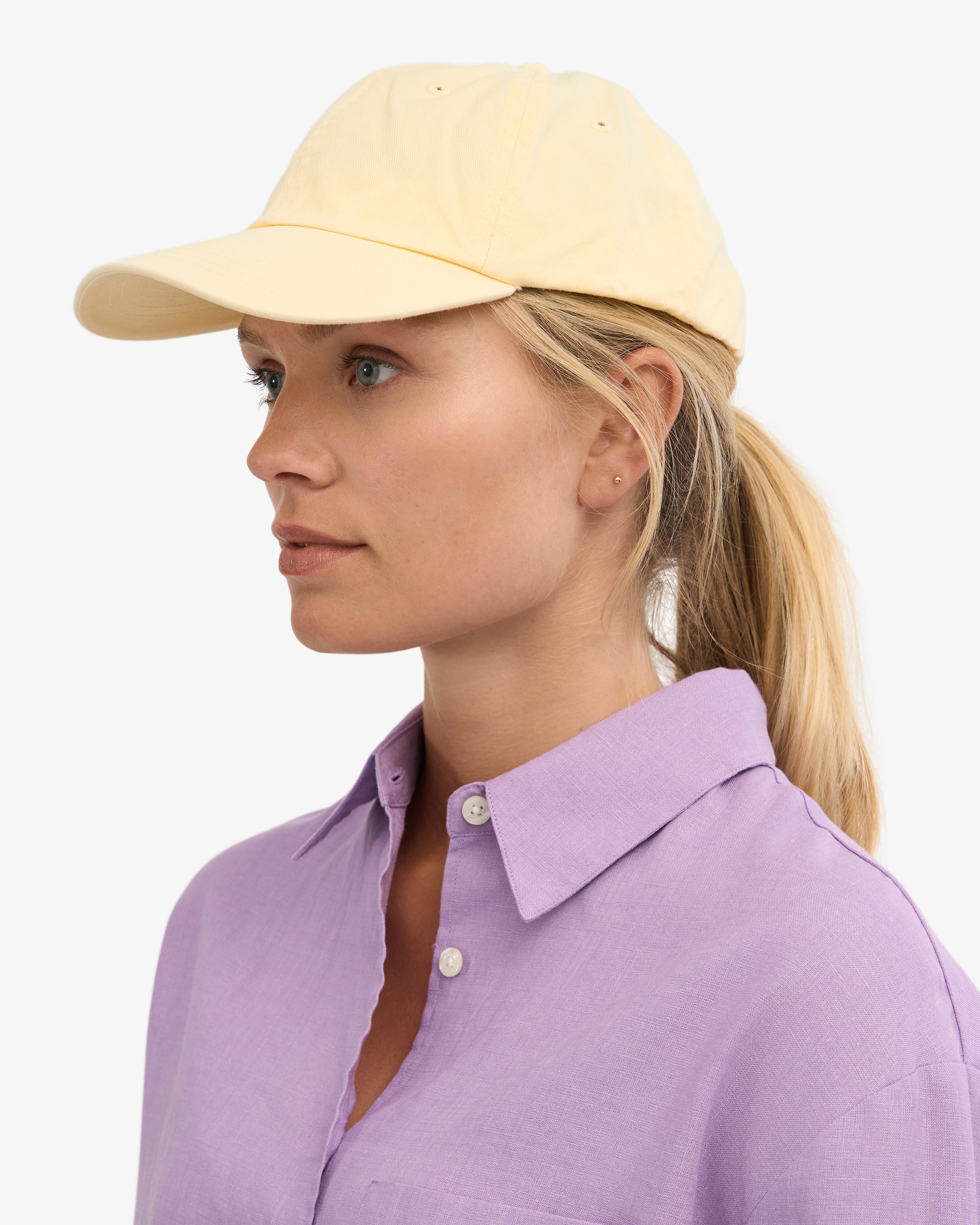 Organic Cotton Cap - Soft Yellow