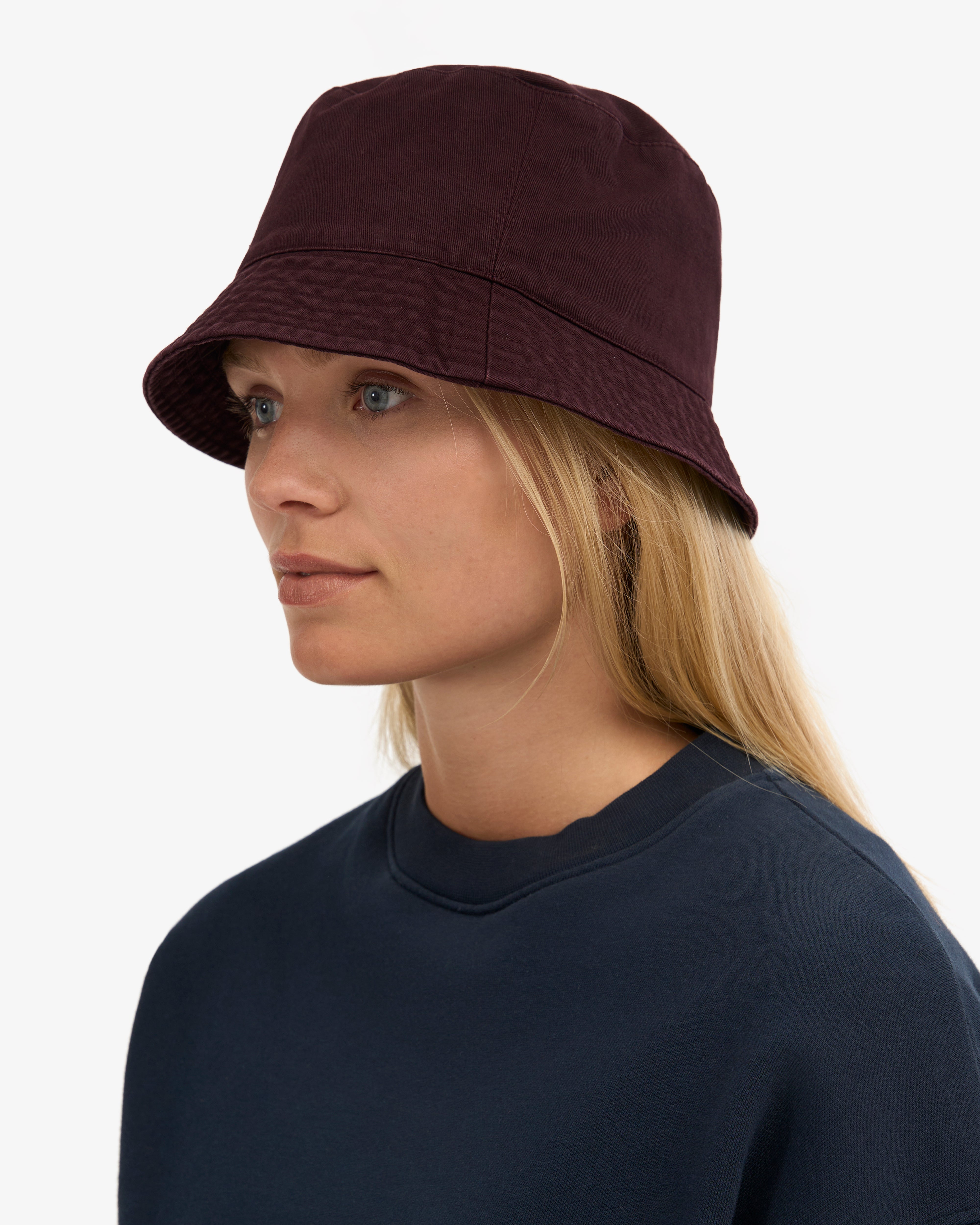 Organic Cotton Bucket Hat - Oxblood Red