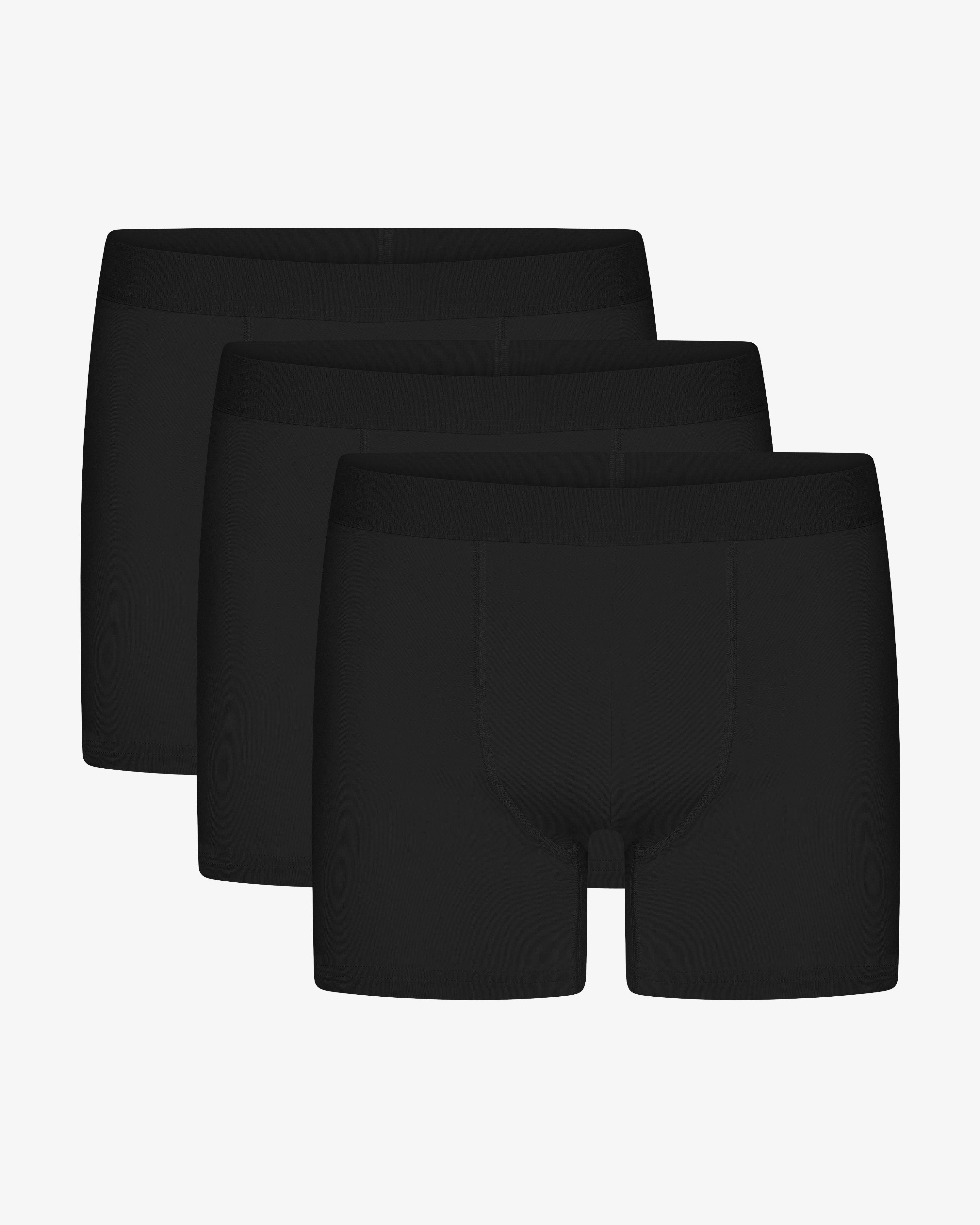 Organic Boxer Briefs 3 Pack - Deep Black