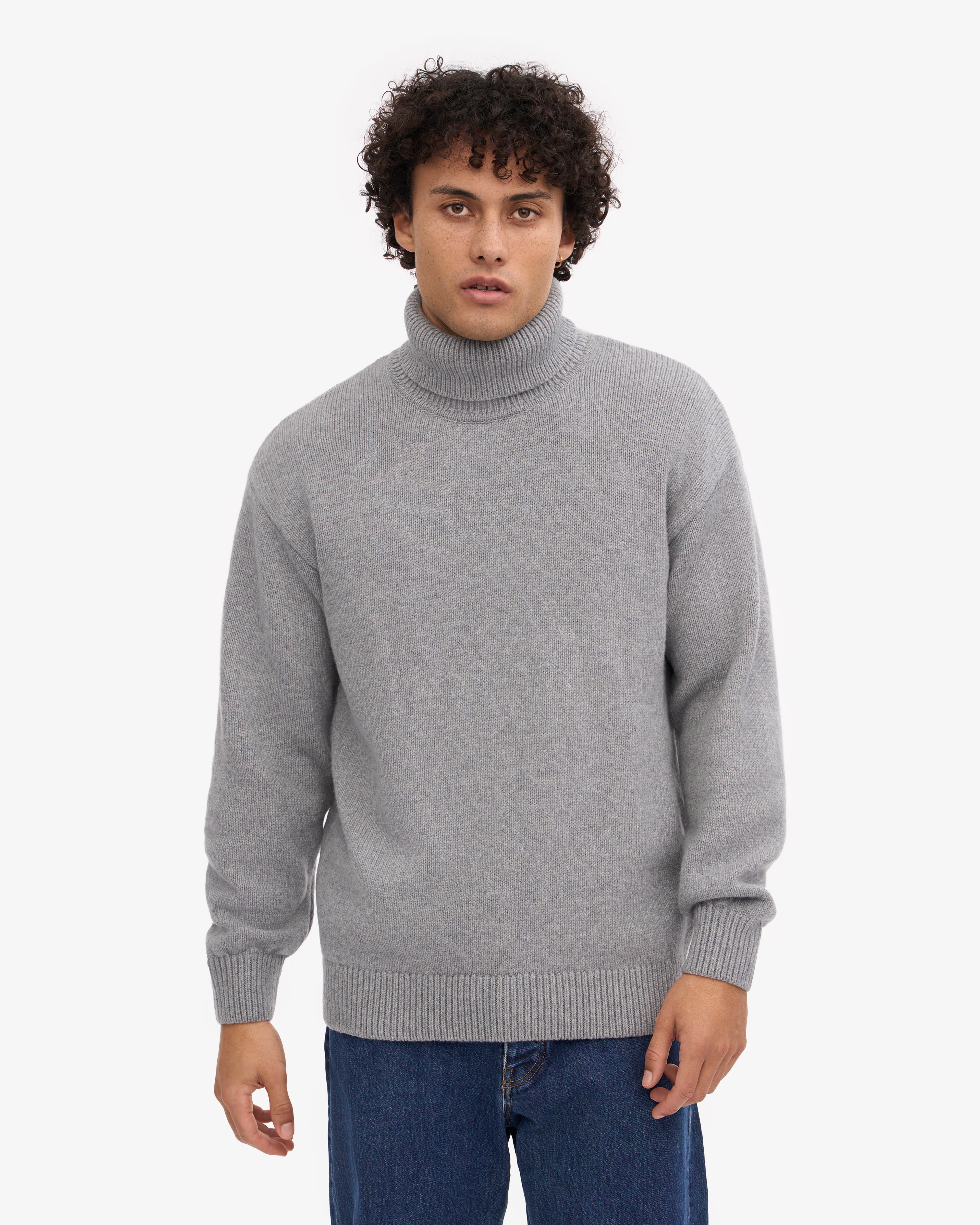 Merino Wool Turtleneck - Emerald Green