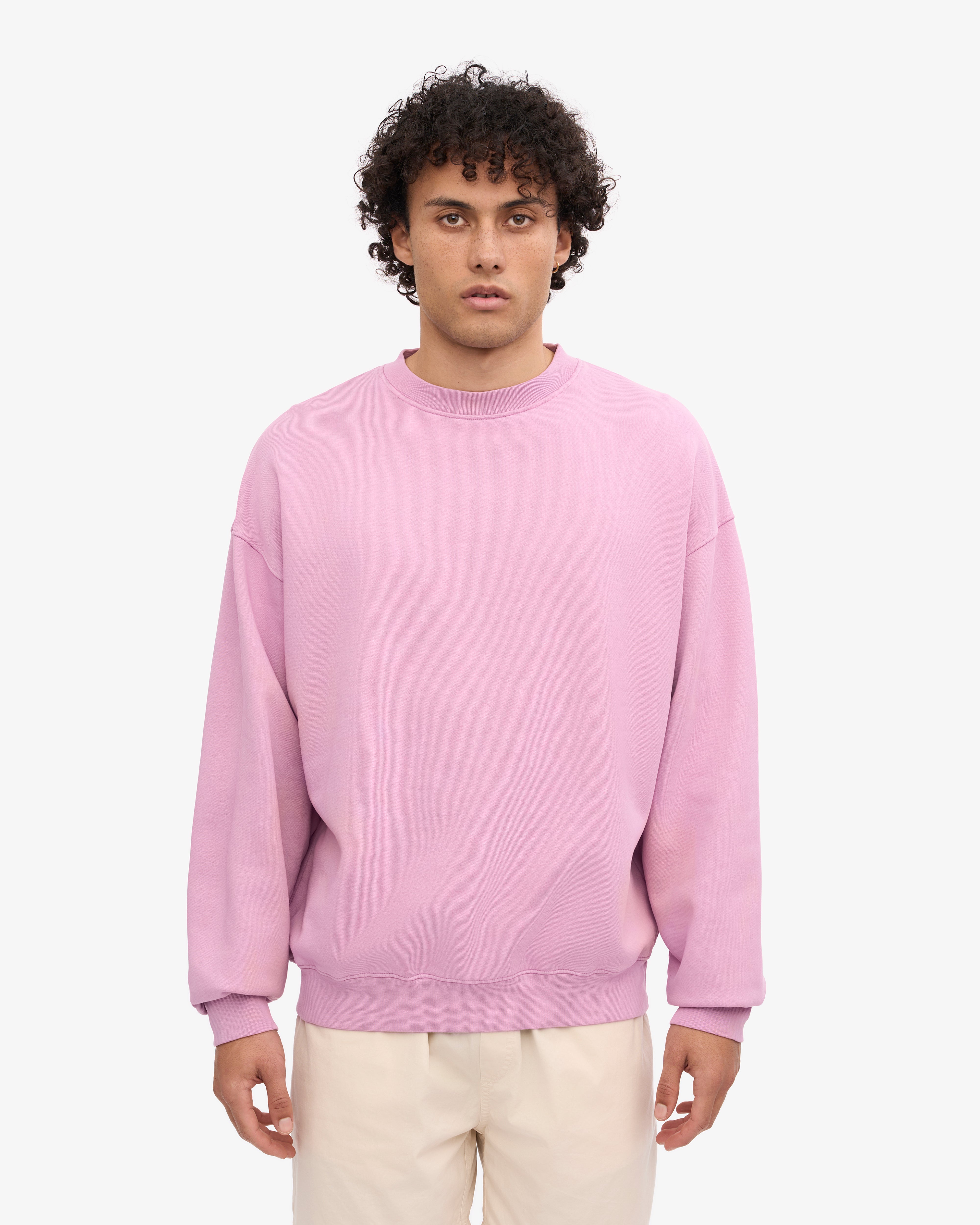 Organic Oversized Crew - Cherry Blossom