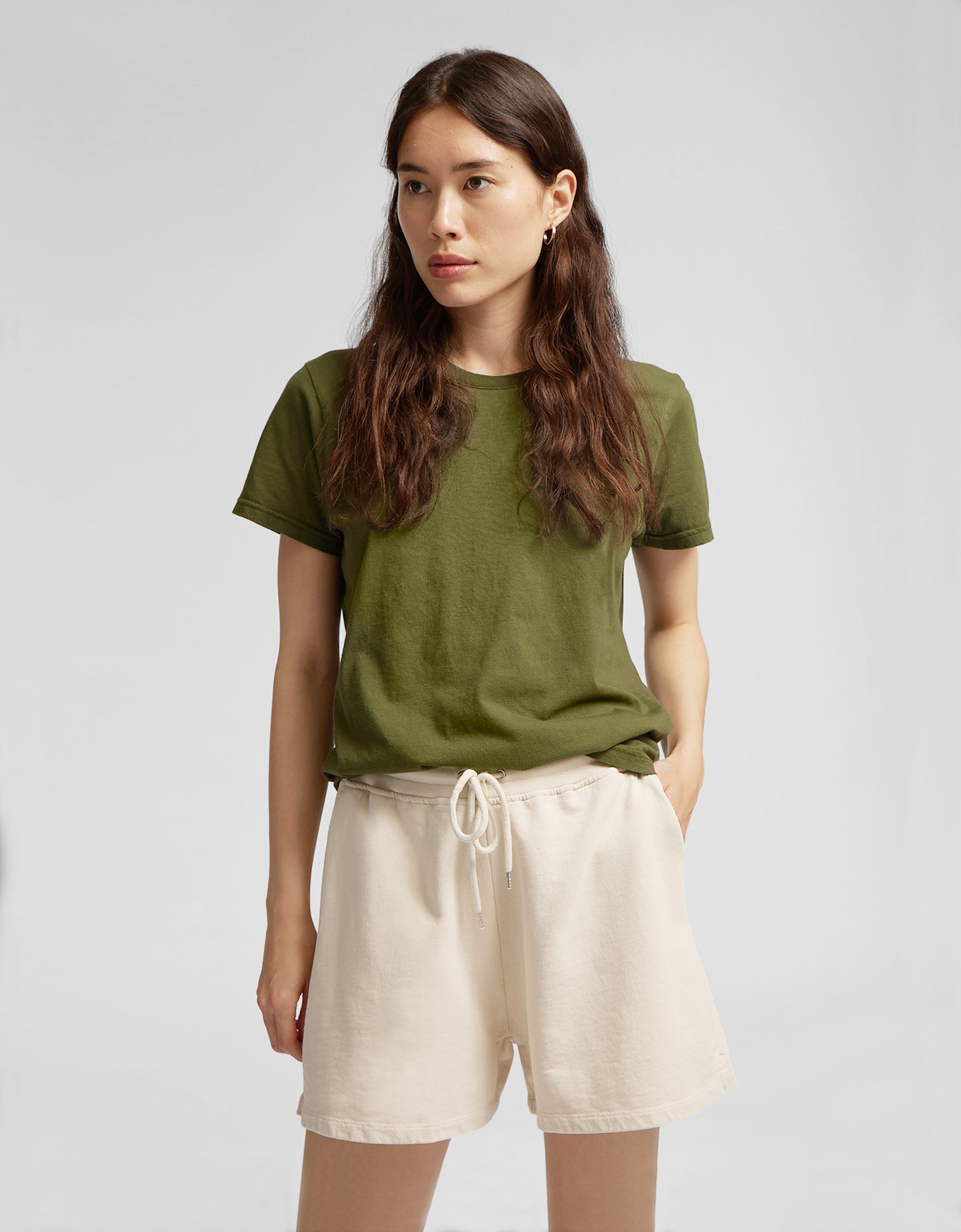 Colorful Standard Women Organic Sweatshorts Women Shorts Soft Yellow